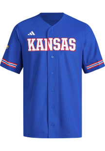 Adidas Kansas Jayhawks Mens Blue Replica Design Jersey