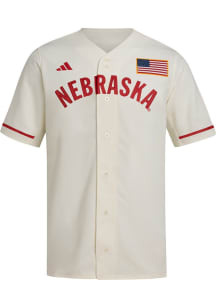 Mens Nebraska Cornhuskers White Adidas Replica Jersey