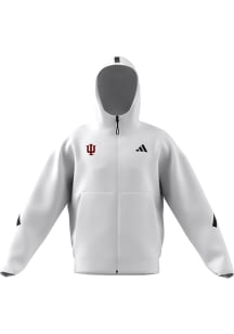 Mens Indiana Hoosiers White Adidas Z.N.E. Long Sleeve Full Zip Jacket