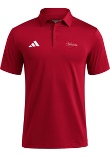 Mens Indiana Hoosiers Cardinal Adidas Spring Fling Short Sleeve Polo Shirt