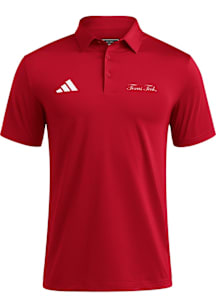 Adidas Texas Tech Red Raiders Mens Red Spring Fling Short Sleeve Polo