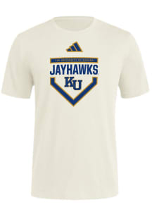 Adidas Kansas Jayhawks White The Gold Standard Short Sleeve T Shirt