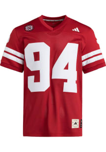 Mens Nebraska Cornhuskers Red Adidas Icon Football Jersey