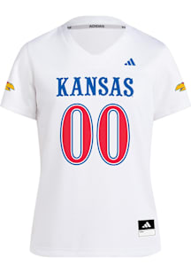 Adidas Kansas Jayhawks Womens White Replica Football Jersey