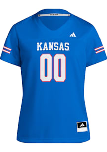 Adidas Kansas Jayhawks Womens Blue Replica Football Jersey