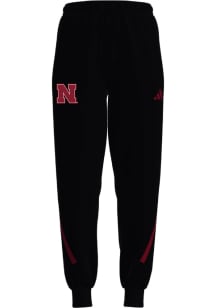 Womens Nebraska Cornhuskers Black Adidas Z.N.E. Sweatpants