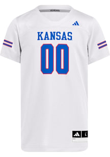 Adidas Kansas Jayhawks Youth White Replica Football Jersey