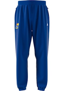 Adidas Kansas Jayhawks Mens Blue Off-Court Logo Pants