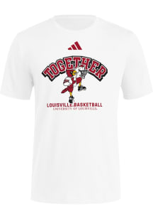 Adidas Louisville Cardinals White March Madness Together Short Sleeve T Shirt