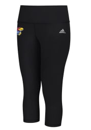 Adidas Kansas Jayhawks Womens Black Screen Print Pants