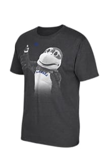 Adidas Kansas Jayhawks Charcoal Fanatical Mascot Short Sleeve T Shirt