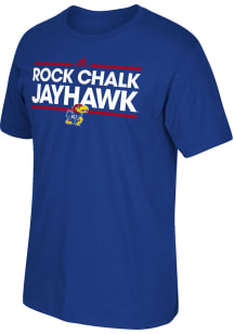 Adidas Kansas Jayhawks Blue Dassler Local Short Sleeve T Shirt