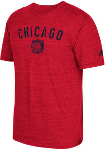 Adidas Chicago Fire Red City Worn Short Sleeve Fashion T Shirt