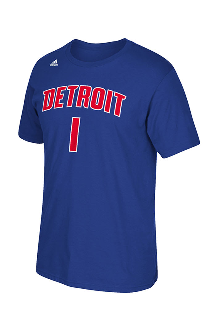 Reggie Jackson Detroit Pistons Blue 7-Series Short Sleeve Player T Shirt