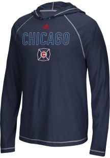 Adidas Chicago Fire Navy Blue Base Long Sleeve T-Shirt