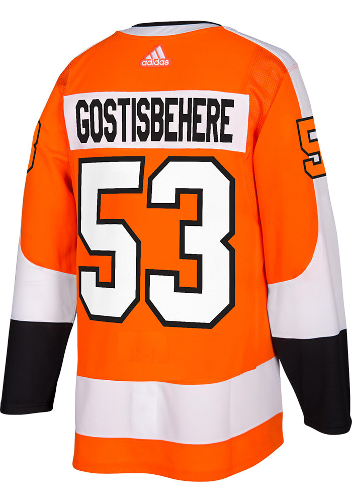 Adidas Shayne Gostisbehere Philadelphia Flyers Mens Orange Authentic Hockey Jersey