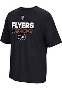 Adidas Philadelphia Flyers Black Authentic Ice Short Sleeve T Shirt