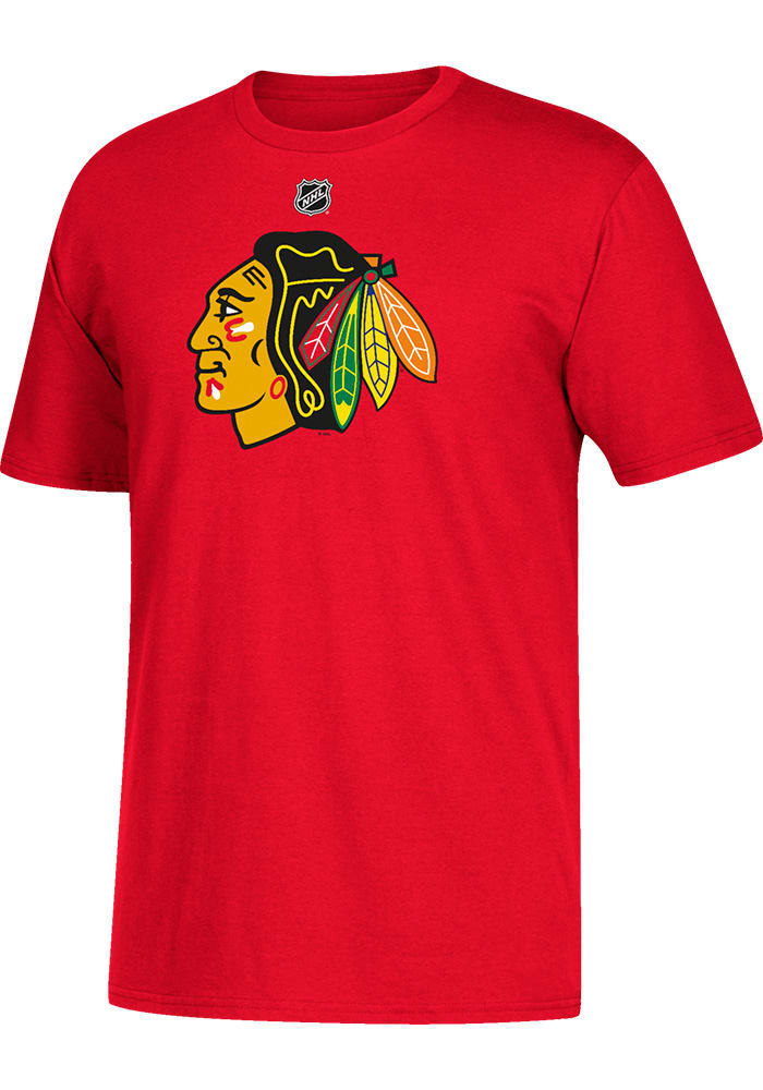 Patrick Kane Chicago Blackhawks Red Name and Number Short Sleeve Player T Shirt