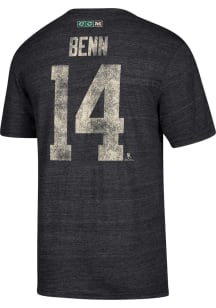 Jamie Benn Dallas Stars Grey Name and Number Short Sleeve Fashion Player T Shirt