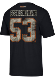Shayne Gostisbehere Philadelphia Flyers Black Name and Number Short Sleeve T Shirt