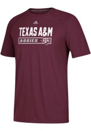 Adidas Texas A&M Aggies Maroon New Angle Short Sleeve T Shirt