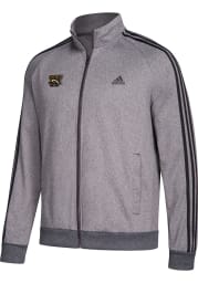 Adidas Western Michigan Broncos Mens Grey 3 Stripe Track Jacket