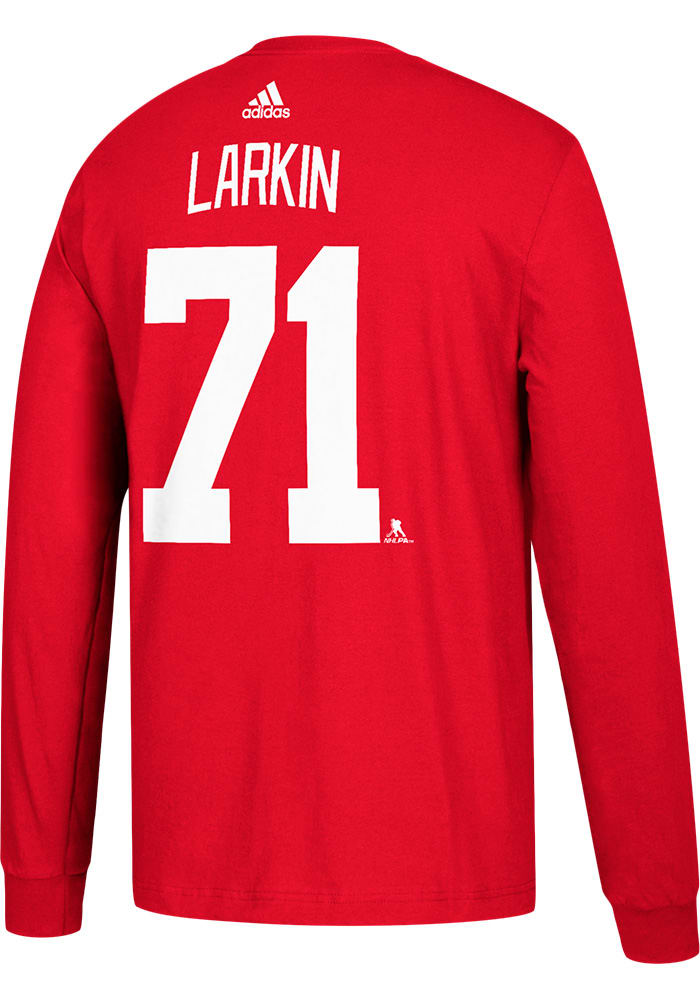 Dylan Larkin Detroit Red Wings Red Play Long Sleeve Player T Shirt