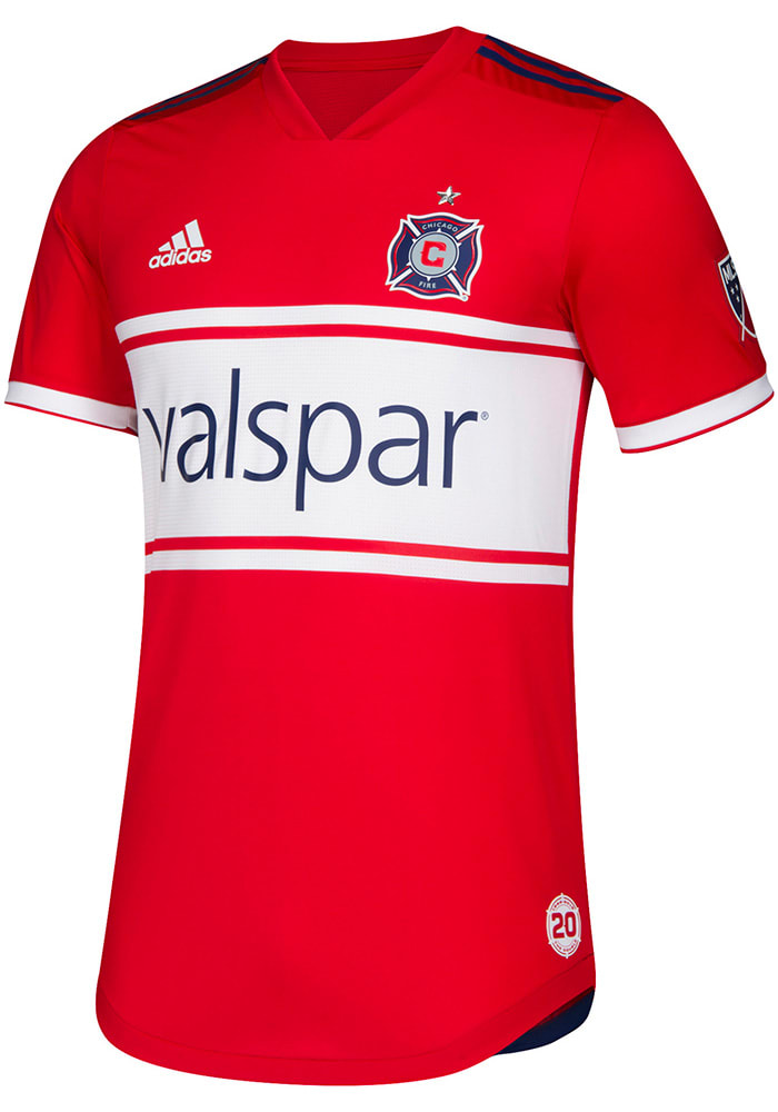 Chicago Fire Mens Adidas Authentic Soccer 2019 Secondary Jersey - White