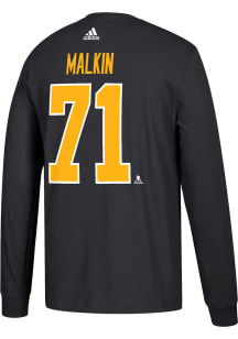 Evgeni Malkin Pittsburgh Penguins Black Play Long Sleeve Player T Shirt