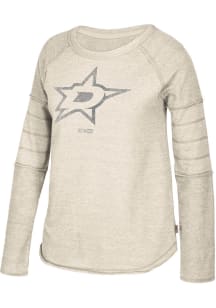 Adidas Dallas Stars Womens Grey CCM Raglan Crew Sweatshirt