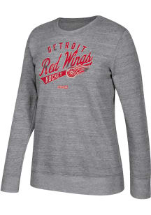 Adidas Detroit Red Wings Womens Grey CCM Open Season Too Crew Sweatshirt
