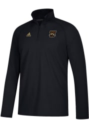 Adidas Western Michigan Broncos Mens Black Sideline Definition Long Sleeve 1/4 Zip Pullover