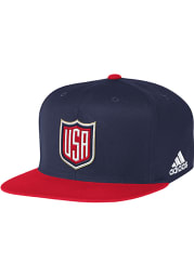 Adidas Team USA Mens White Players Two Tone Flex Hat