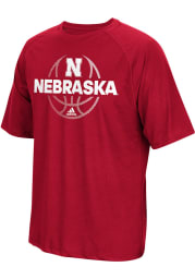 Adidas Nebraska Cornhuskers Red Fade Away Short Sleeve T Shirt