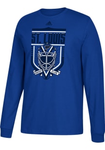 Adidas St Louis Blues Blue Go-To III Long Sleeve T Shirt