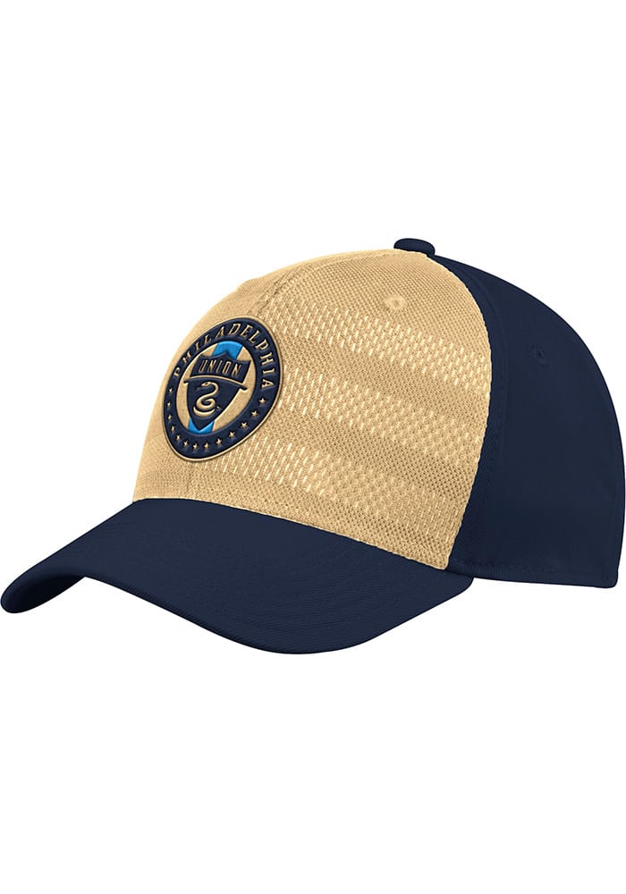 Adidas Philadelphia Union Mens Navy Blue 2018 Authentic Structured Flex Hat