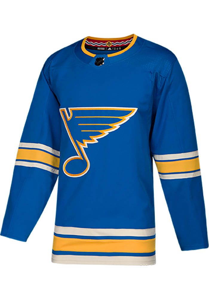 Adidas St Louis Blues Mens Blue Blank Authentic Hockey Jersey