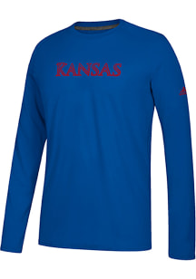 Adidas Kansas Jayhawks Blue Pride Long Sleeve T-Shirt
