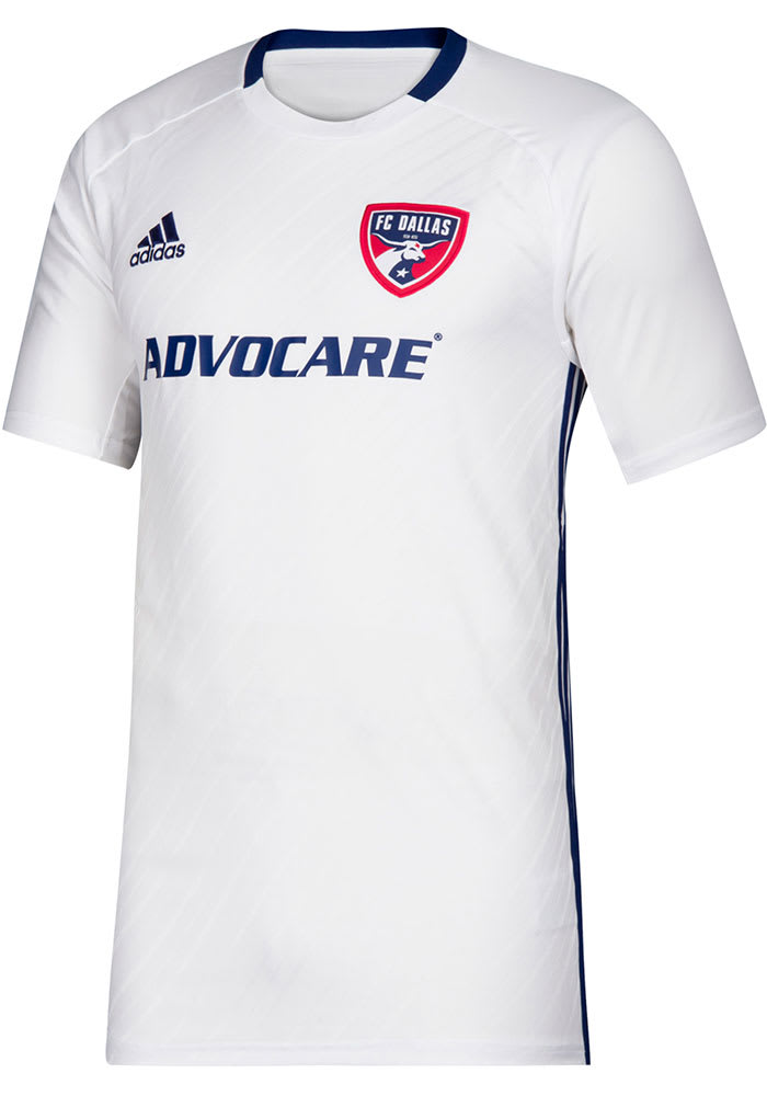 FC Dallas Mens Adidas Replica Soccer 2019 Secondary Jersey - White