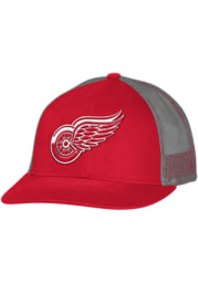 Adidas Detroit Red Wings Trucker Mesh Adjustable Hat - Red
