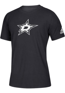 Adidas Dallas Stars Black Stadium Short Sleeve T Shirt