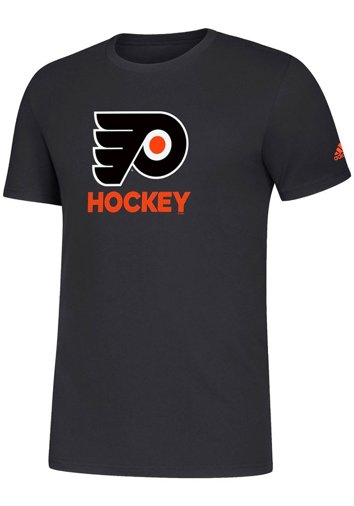Adidas Philadelphia Flyers Black Hockey Club Short Sleeve T Shirt