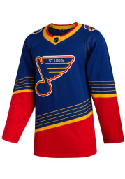 Adidas St Louis Blues Mens Blue 2019 Throwback Authentic Hockey Jersey