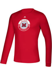 Adidas Miami RedHawks Red Creator Face Off Long Sleeve T-Shirt
