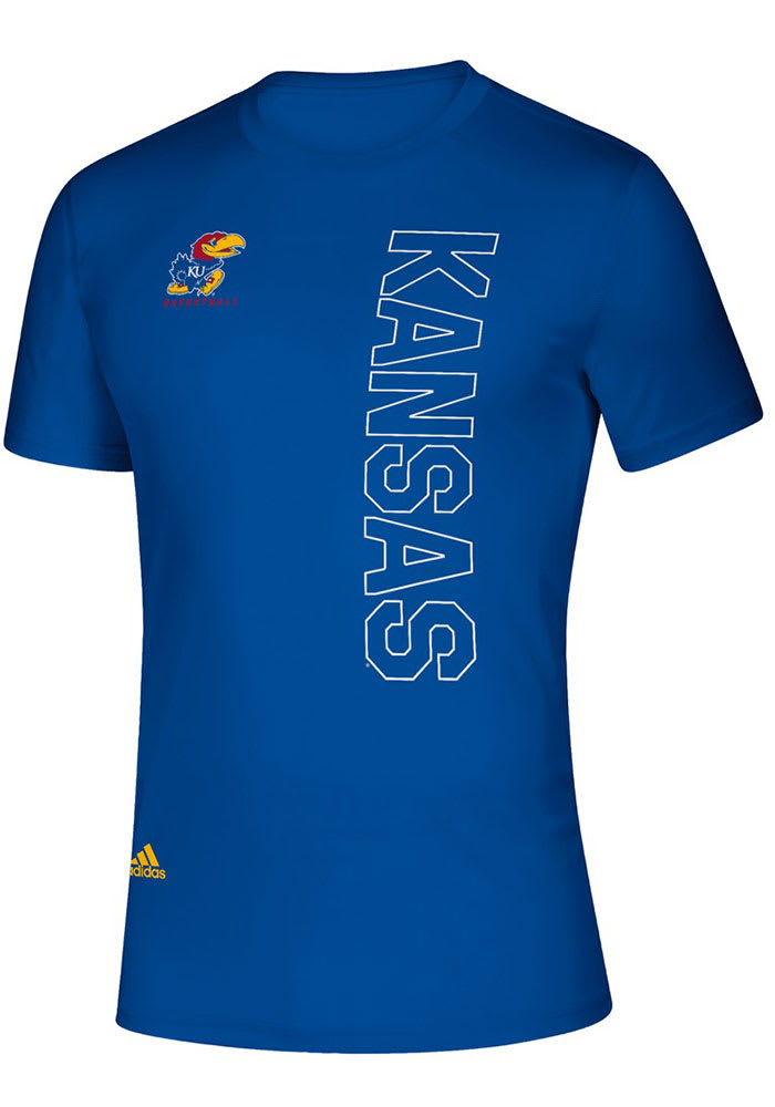 Adidas Kansas Jayhawks Blue Creator Kansas Short Sleeve T Shirt