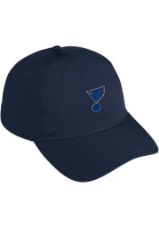 Adidas St Louis Blues Secondary Slouch Adjustable Hat - Navy Blue