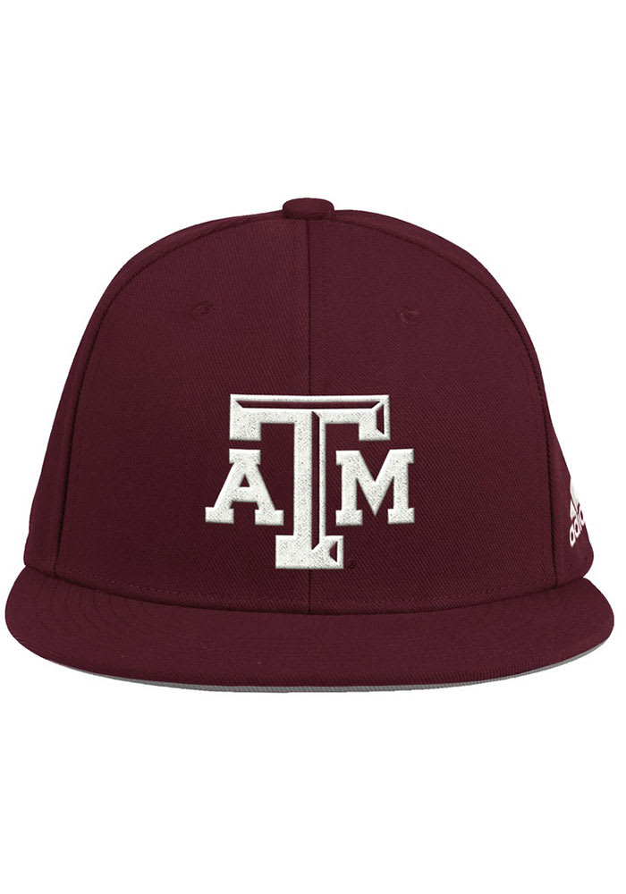 Adidas Texas A&M Aggies Mens Maroon 2020 On-Field Baseball Fitted Hat