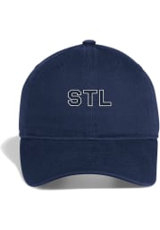 Adidas St Louis Blues Navy Blue Dad Hat Slouch Womens Adjustable Hat