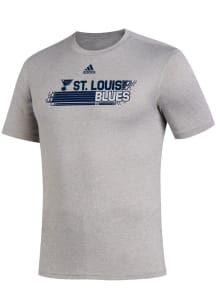 Adidas St Louis Blues Blue Cup Quest Short Sleeve T Shirt