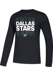 Adidas Dallas Stars Black Dassler NHL Remix Long Sleeve T Shirt